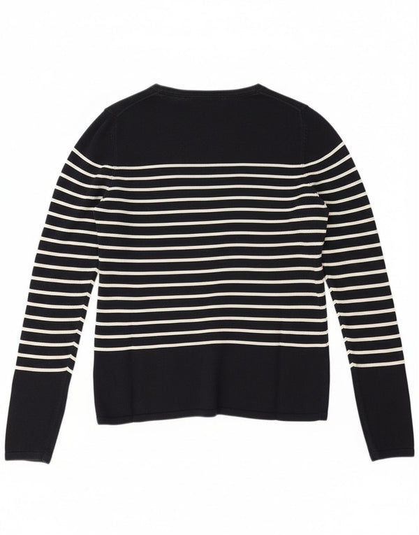 Pulover pentru bărbați Tommy Hilfiger cu decolteu triplu XS bleumarin cu dungi nautice