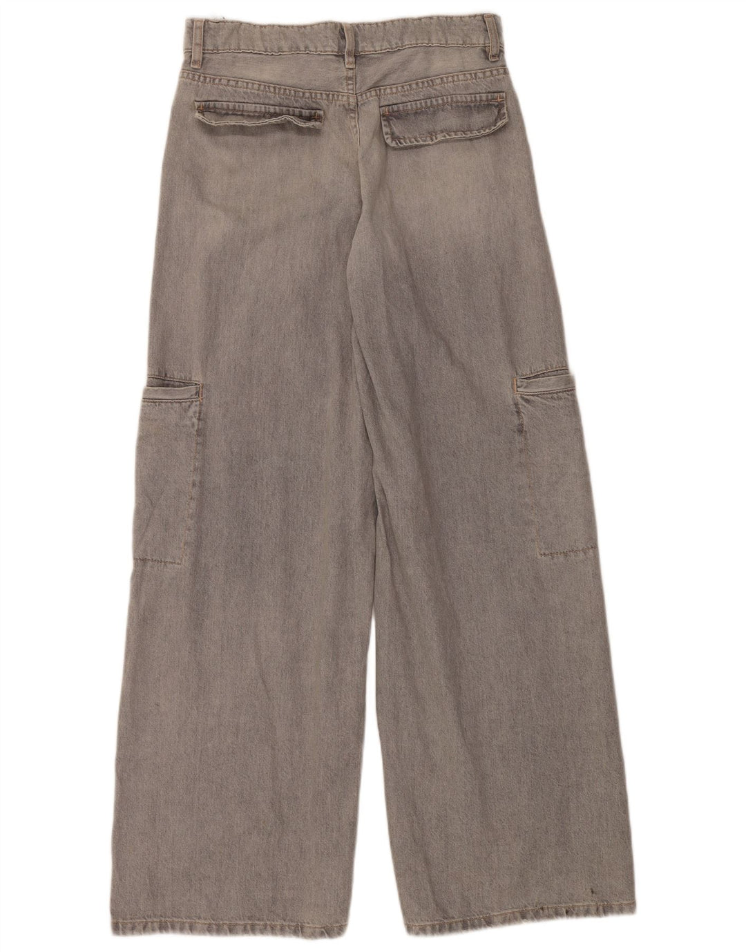 Blugi ZARA pentru femei Cargo cu picioare largi EU 40 Medium W30 L34 Bumbac gri