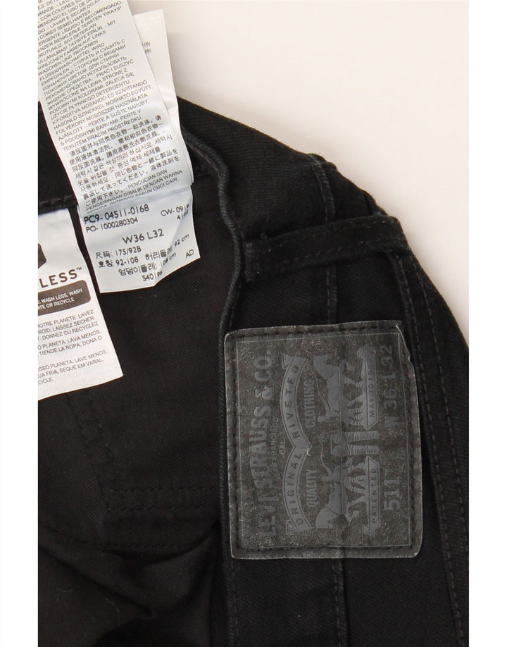 Blugi Levi's 511 Slim pentru bărbați W36 L32 bumbac negru