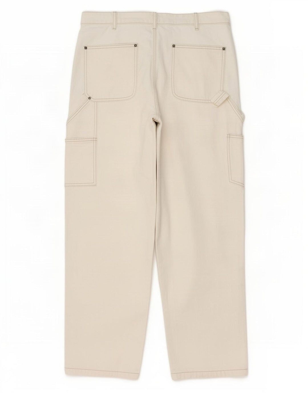 Blugi drepti cargo pentru bărbați Zara EU 42 Large W32 L30 Bej