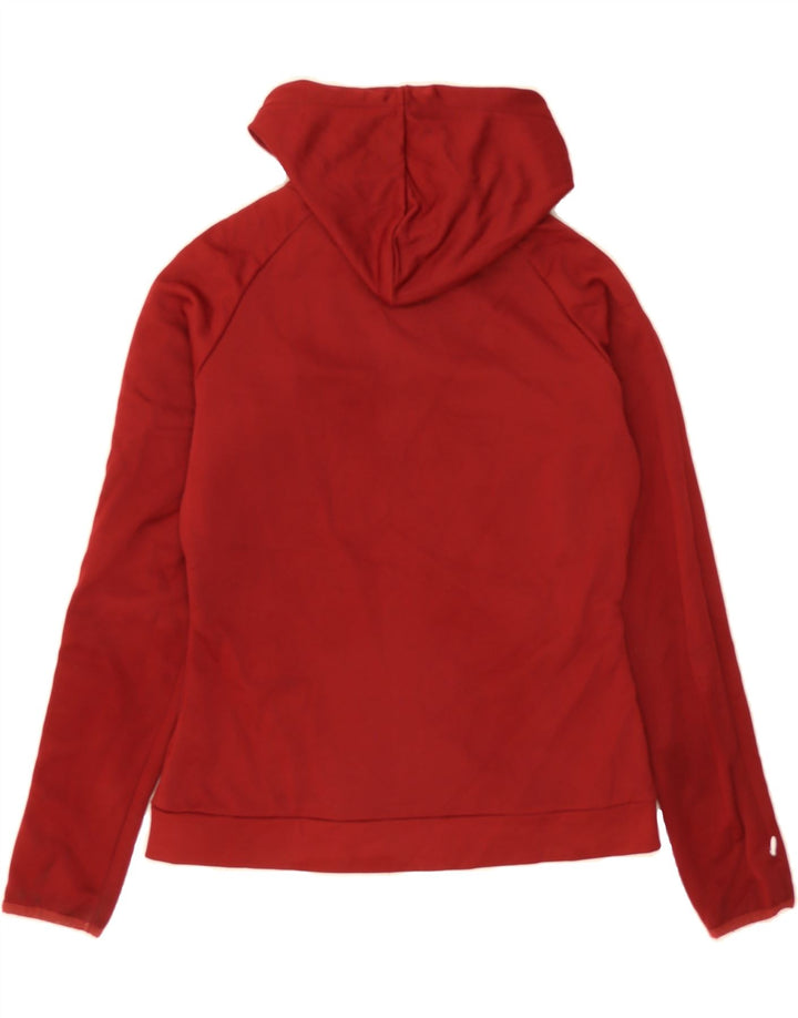 KAPPA Womens Zip Hoodie Sweater UK 12 Medium Burgundy Polyester Vintage Kappa and Second-Hand Kappa from Messina Hembry 