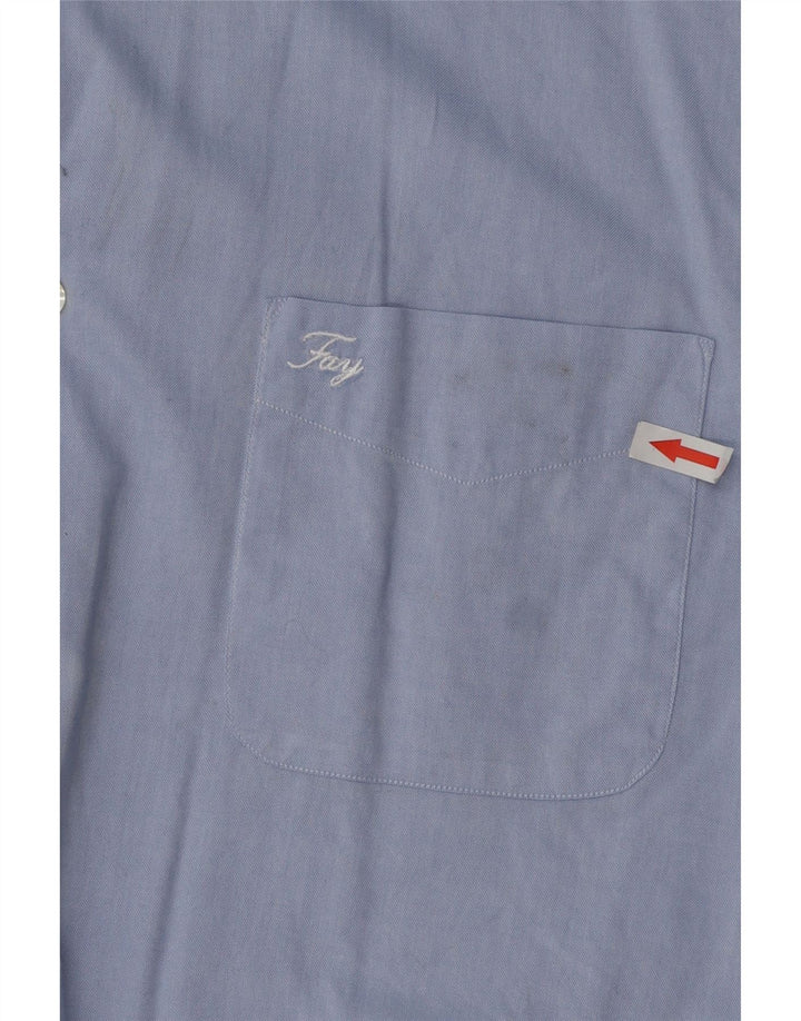 Cămașă pentru bărbați Fay Mărimea 44 17 1/2 XL Bumbac albastru