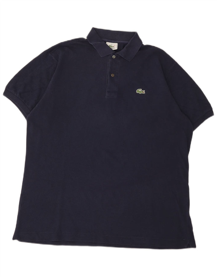 Tricou polo Lacoste pentru bărbați mărimea 5 mare, bumbac bleumarin