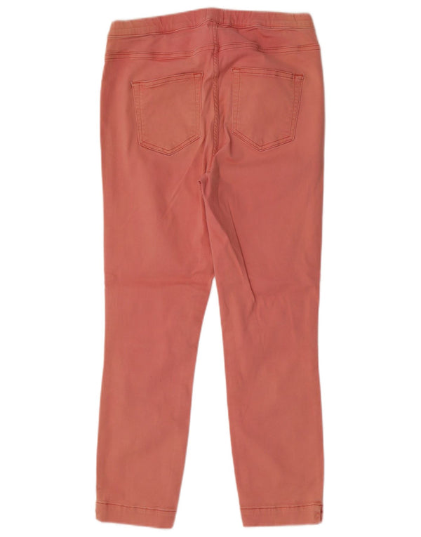 White Stuff Blugi Jegging Crop pentru femei UK 12 Medium L28 L25 Bumbac roz