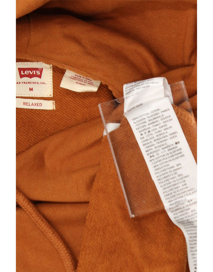 LEVI'S Mens Relaxed Fit Hoodie Jumper Medium Brown Cotton Vintage Levi's and Second-Hand Levi's from Messina Hembry 