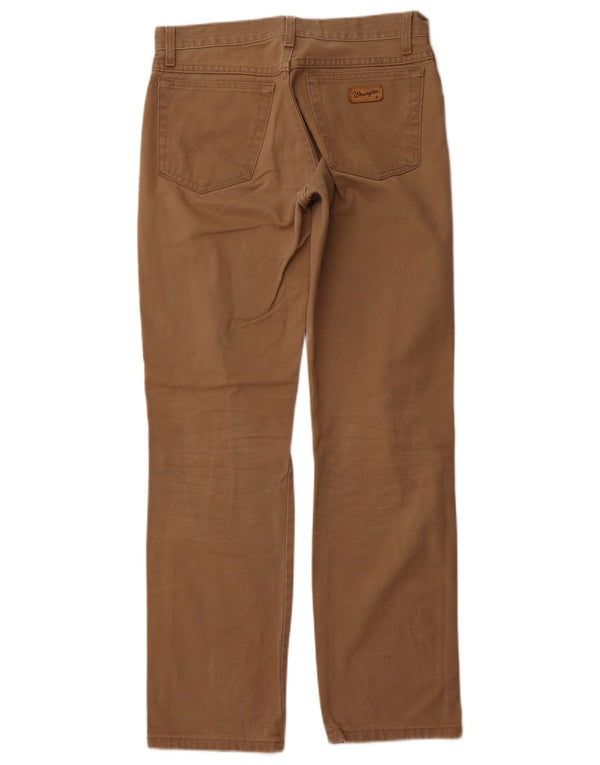 Pantaloni casual drepti pentru bărbați Wrangler Texas W32 L34 bumbac maro