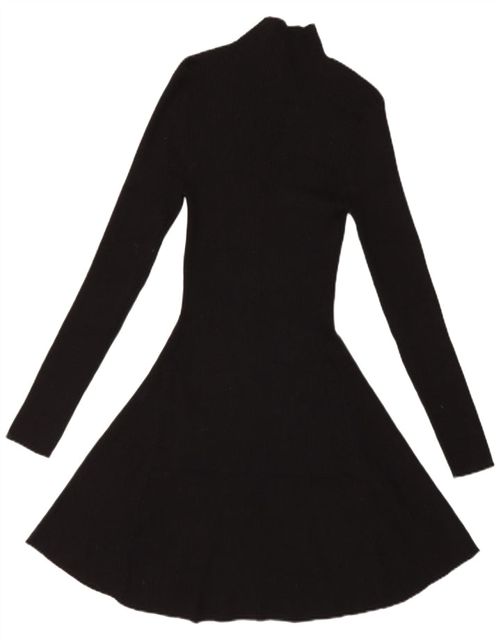 Rochie cu pulover pentru femei Zara UK 14 Medium Black Viscose