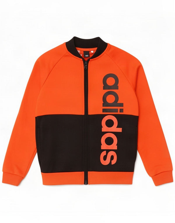 Adidas Boys Graphic Trening Top Jacket 9-10 ani Orange Colourblock