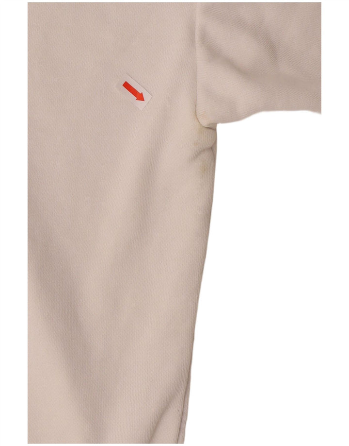 Pulover cu grafic supradimensionat ADIDAS pentru femei UK 12 Medium Off White