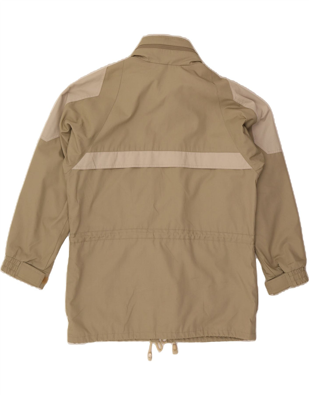 VINTAGE Womens Windbreaker Jacket EU 38 Medium Khaki Polyester Vintage Vintage and Second-Hand Vintage from Messina Hembry 