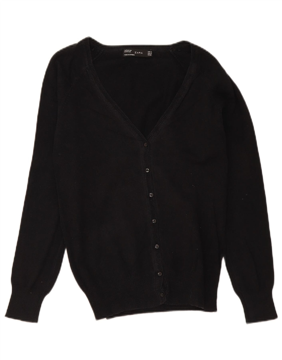 Pulover cardigan pentru femei Marks & Spencer UK 12 bumbac mediu negru