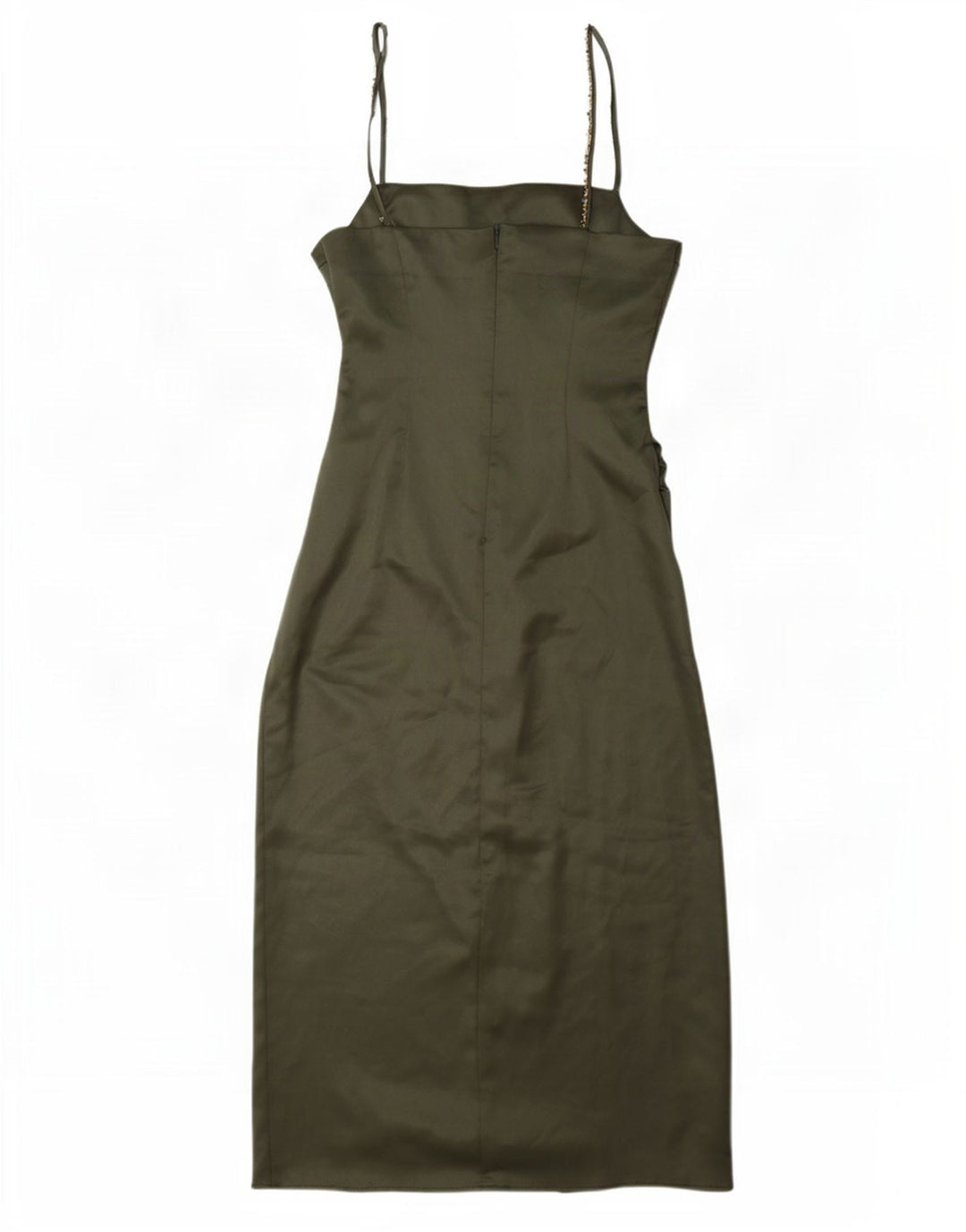 Rochie Maxi fără mâneci pentru femei Zara UK 10 Poliester verde mic