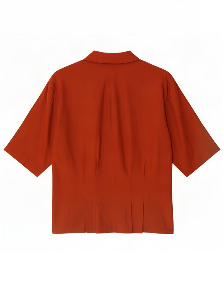 Vintage Womens Bluse Top UK 14 Medium Red
