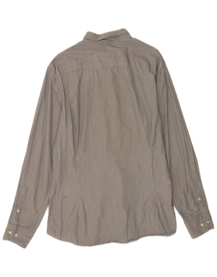 Cămașă Massimo Dutti pentru bărbați, XL, cu dungi gri, bumbac