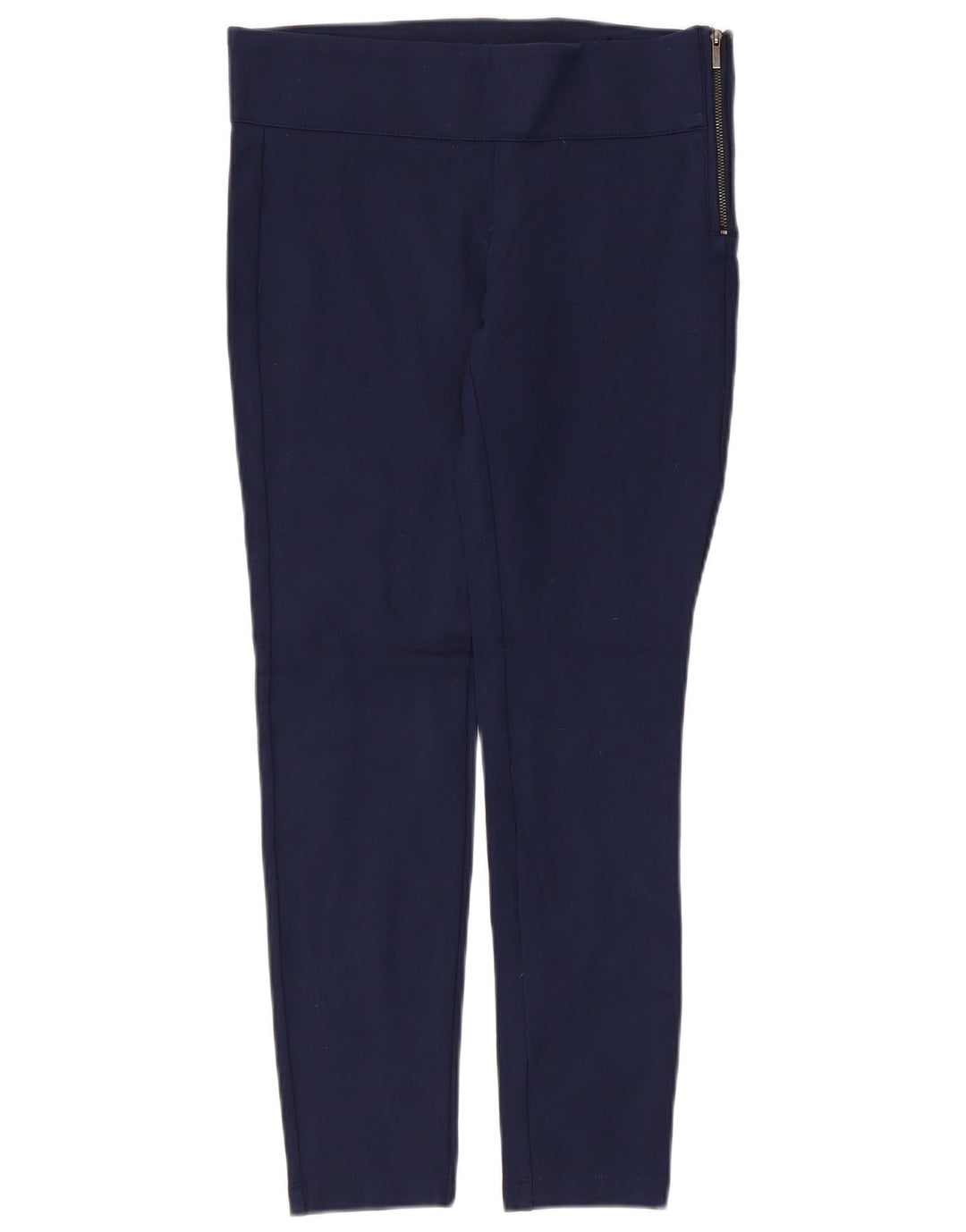 Pantaloni de damă Zara Trafaluc Slim Casual Mediu L28 L26 Bleumarin Viscoză