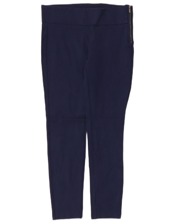 Pantaloni de damă Zara Trafaluc Slim Casual Mediu L28 L26 Bleumarin Viscoză