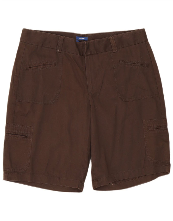 Pantaloni scurti cargo pentru femei DOCKERS, 14 XL W36, maro, din bumbac