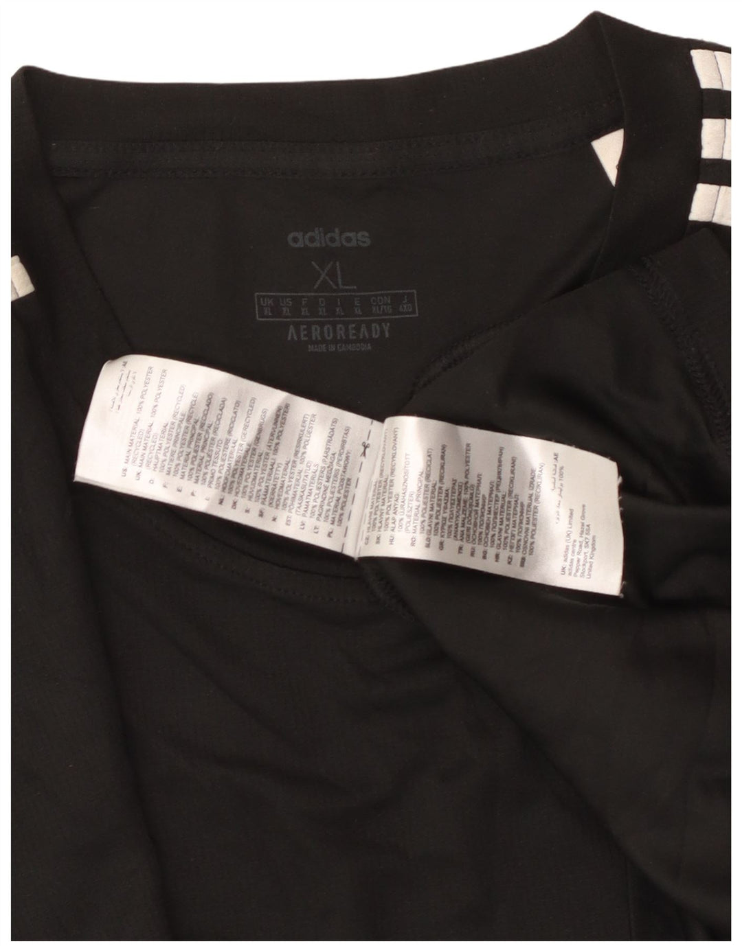 Tricou ADIDAS Aeroready pentru bărbați, XL, poliester negru