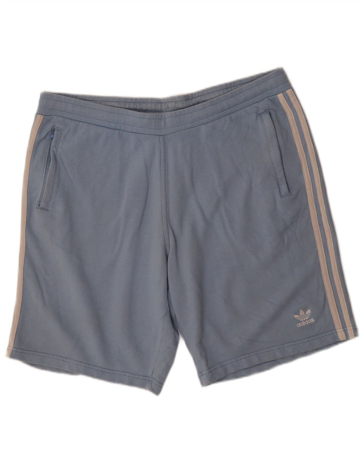 Pantaloni scurți sport pentru bărbați ADIDAS XL, bumbac albastru