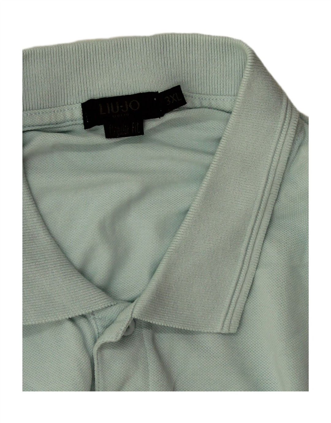 Tricou polo pentru bărbați Liu Jo, bumbac albastru 3XL