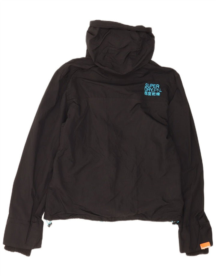 Jachetă Windbreaker cu grafică Superdry pentru femei UK 16 Large Black