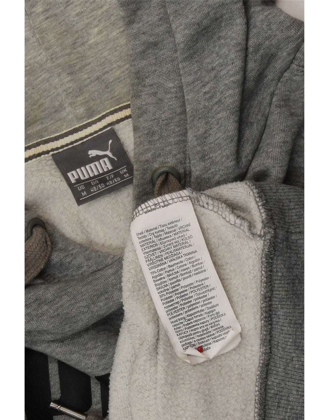 Pulover pentru bărbați Puma Graphic Hoodie, bumbac, gri mediu