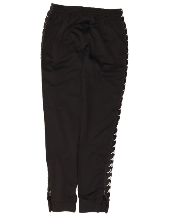 Pantaloni de trening cu grafică pentru bărbați Kappa Pantaloni de jogging Poliester mediu negru
