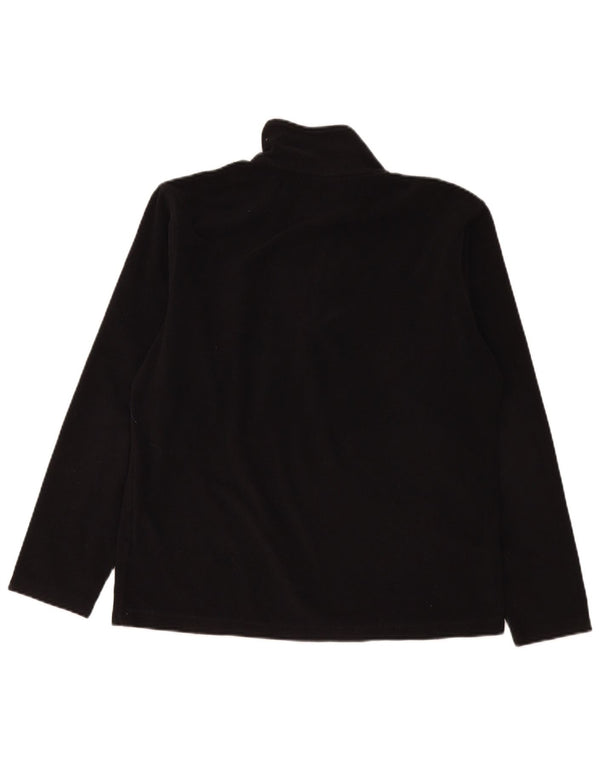 Diadora Womens Zip Neck Fleece Jumper UK 18 XL Black Polyester