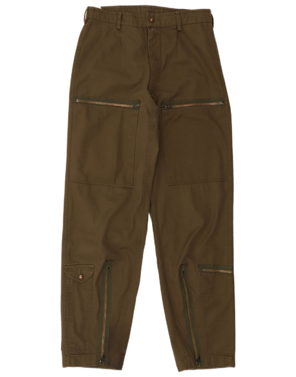 Pantaloni cargo conici pentru bărbați vintage W30 L30 verde