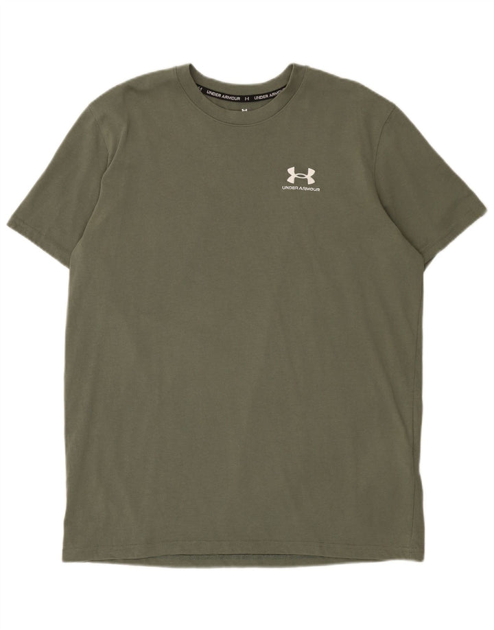 Tricou Under Armour pentru bărbați Top mare din bumbac kaki