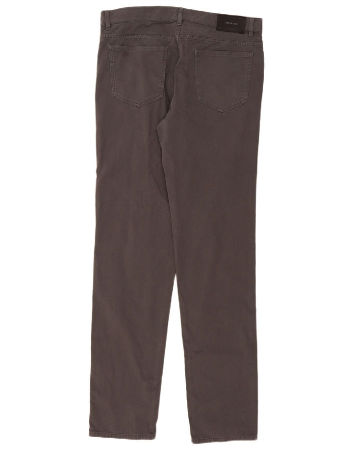 Trussardi Pantaloni slim casual pentru bărbați W36 L36 gri
