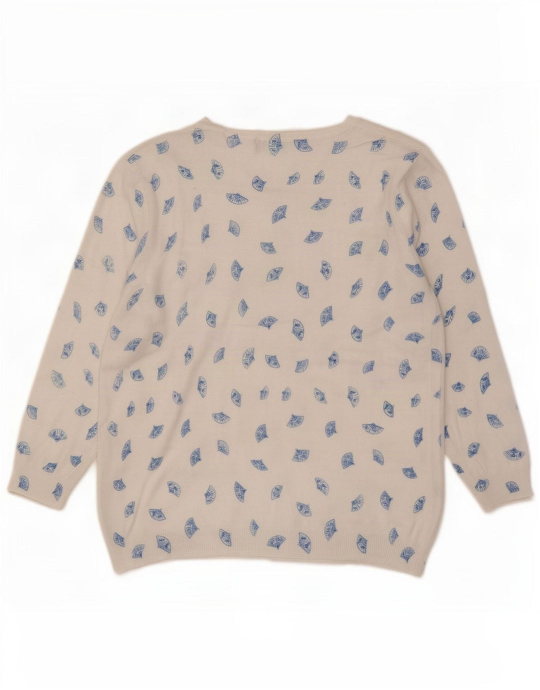 Pulover pentru femei Marks & Spencer, cu model abstract, cu gâtul barcă, UK 12 Medi
