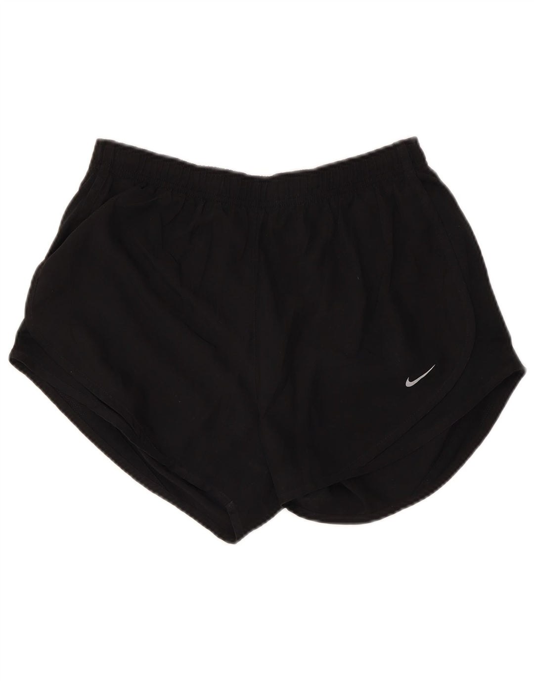 Pantaloni scurti sport NIKE Dri Fit pentru femei UK 14 Poliester mediu negru