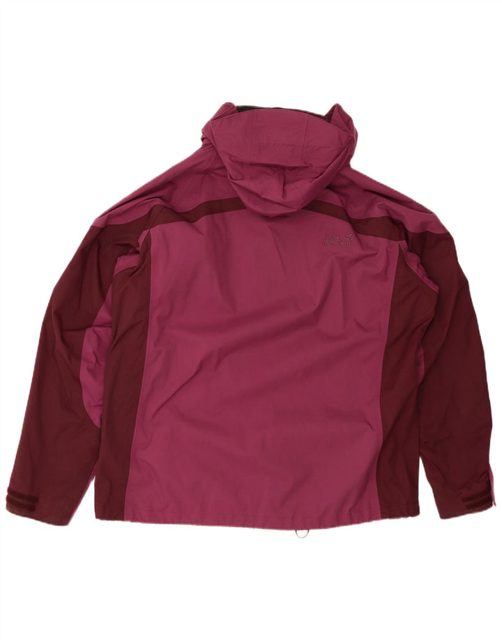 JACK WOLFSKIN Jachetă de ploaie supradimensionată pentru femei UK 18/20 XL Burgundia