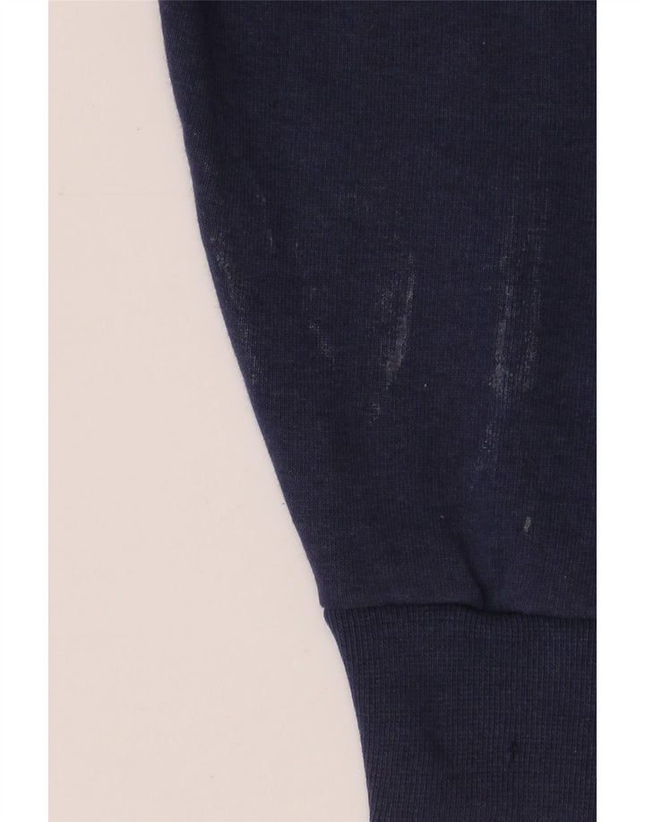 Pulover cu glugă supradimensionat cu grafic pentru femei CHAMPION UK 14 Medium Bleumarin