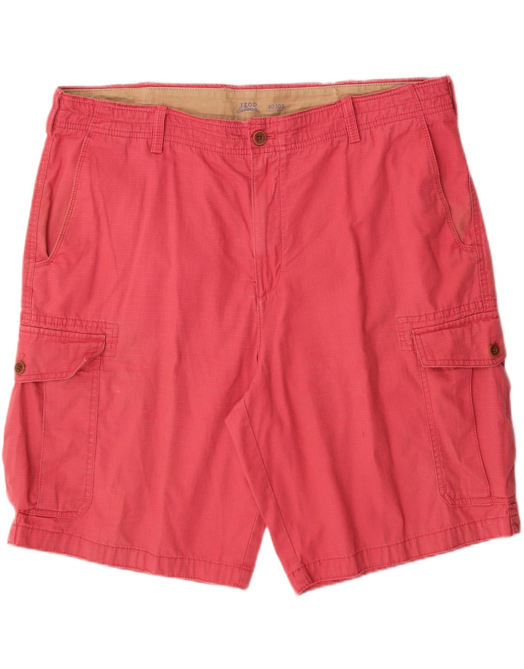 IZOD Mens Cargo Shorts W40 XL Pink Cotton Vintage Izod and Second-Hand Izod from Messina Hembry 