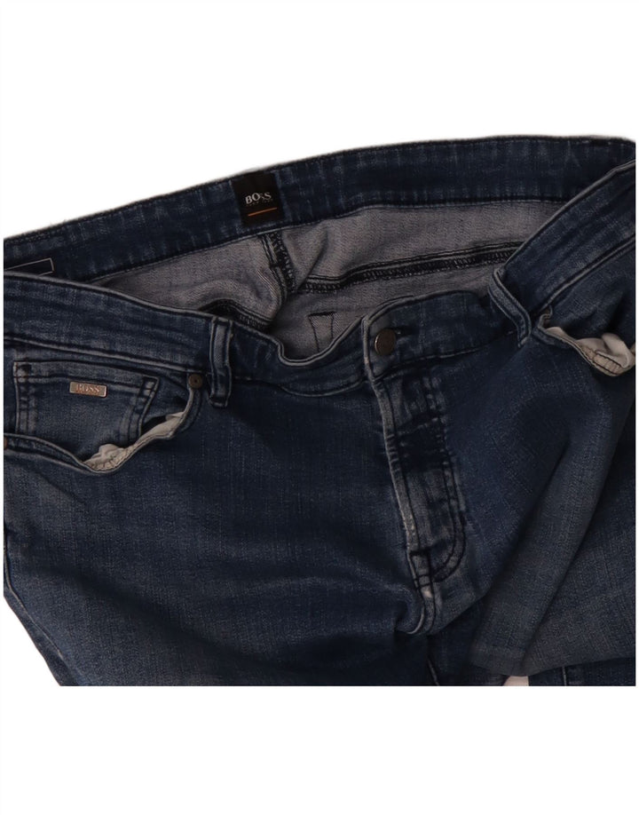 Blugi drepti pentru bărbați Hugo Boss W38 L31 albastru