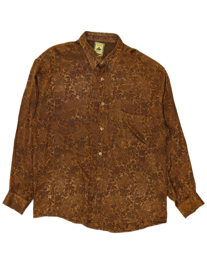 Cămașă pentru bărbați Tipo' S XL Maro Viscoză Paisley