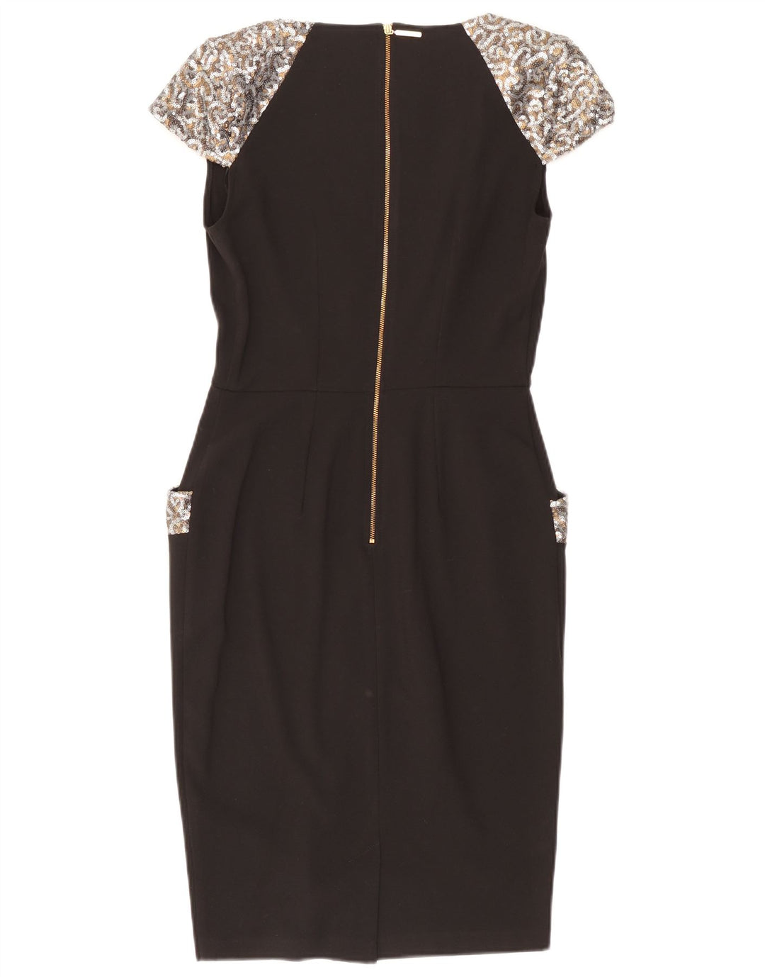 CLOSET Rochie teacă pentru femei UK 10 Poliester negru mic