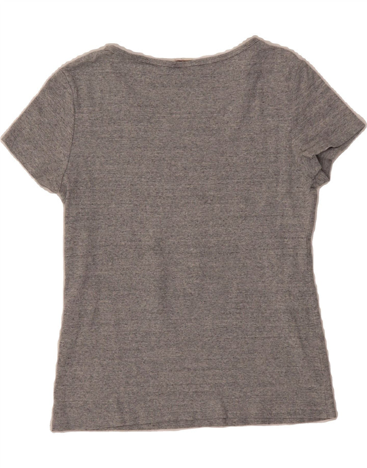 LEVI'S Womens T-Shirt Top UK 12 Medium Grey Vintage Levi's and Second-Hand Levi's from Messina Hembry 