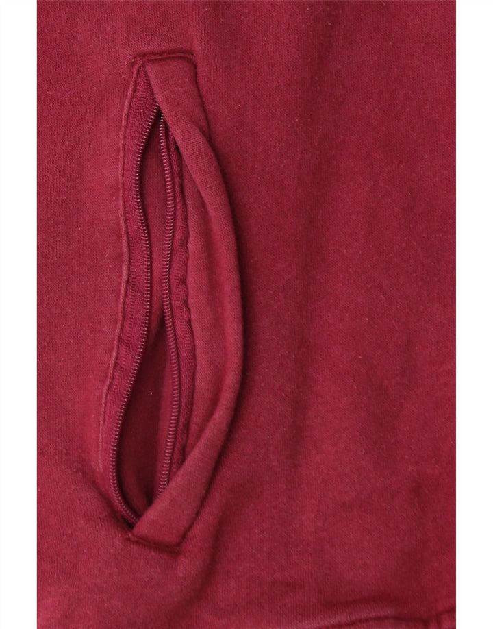 UMBRO Pulover cu glugă pentru bărbați, XL, burgundă, bumbac color bloc