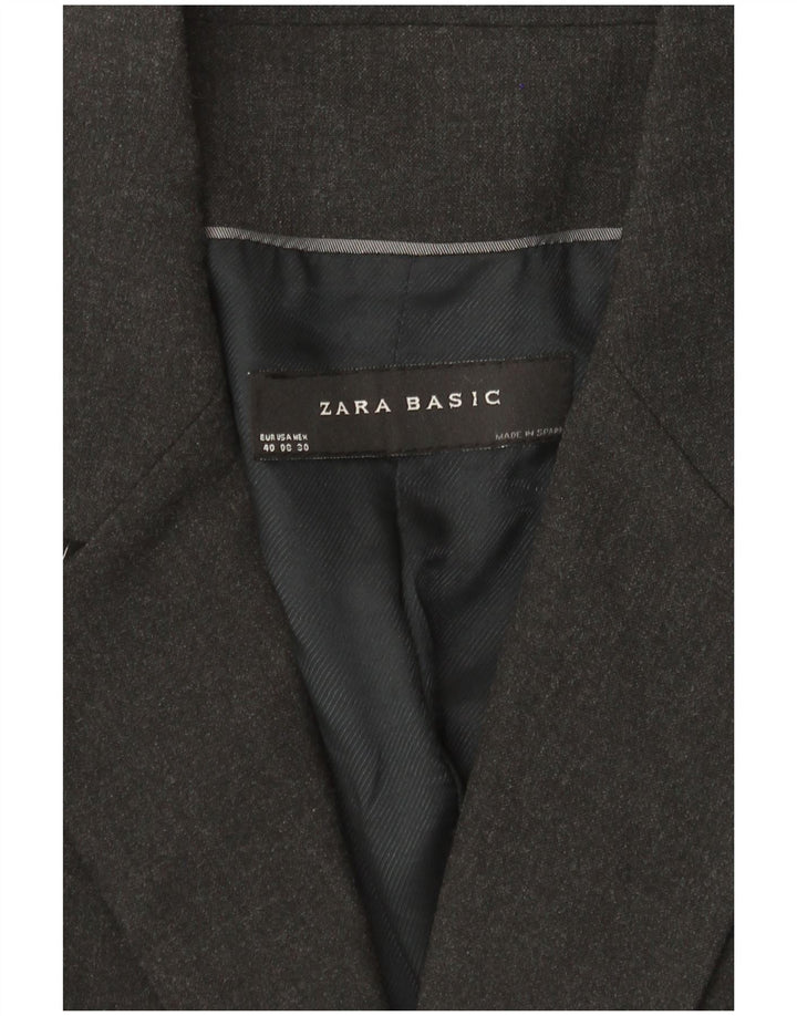 Jachetă Blazer Femei Zara 1 Buton EU 40 Gri Mediu