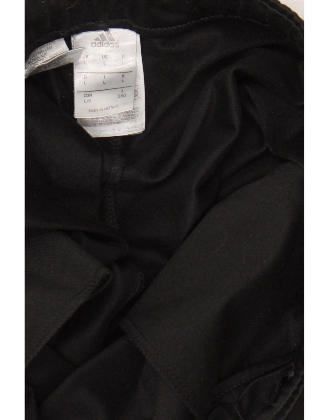 Pantaloni de trening pentru bărbați Adidas Pantaloni de jogging, mari, negru, poliester color bloc