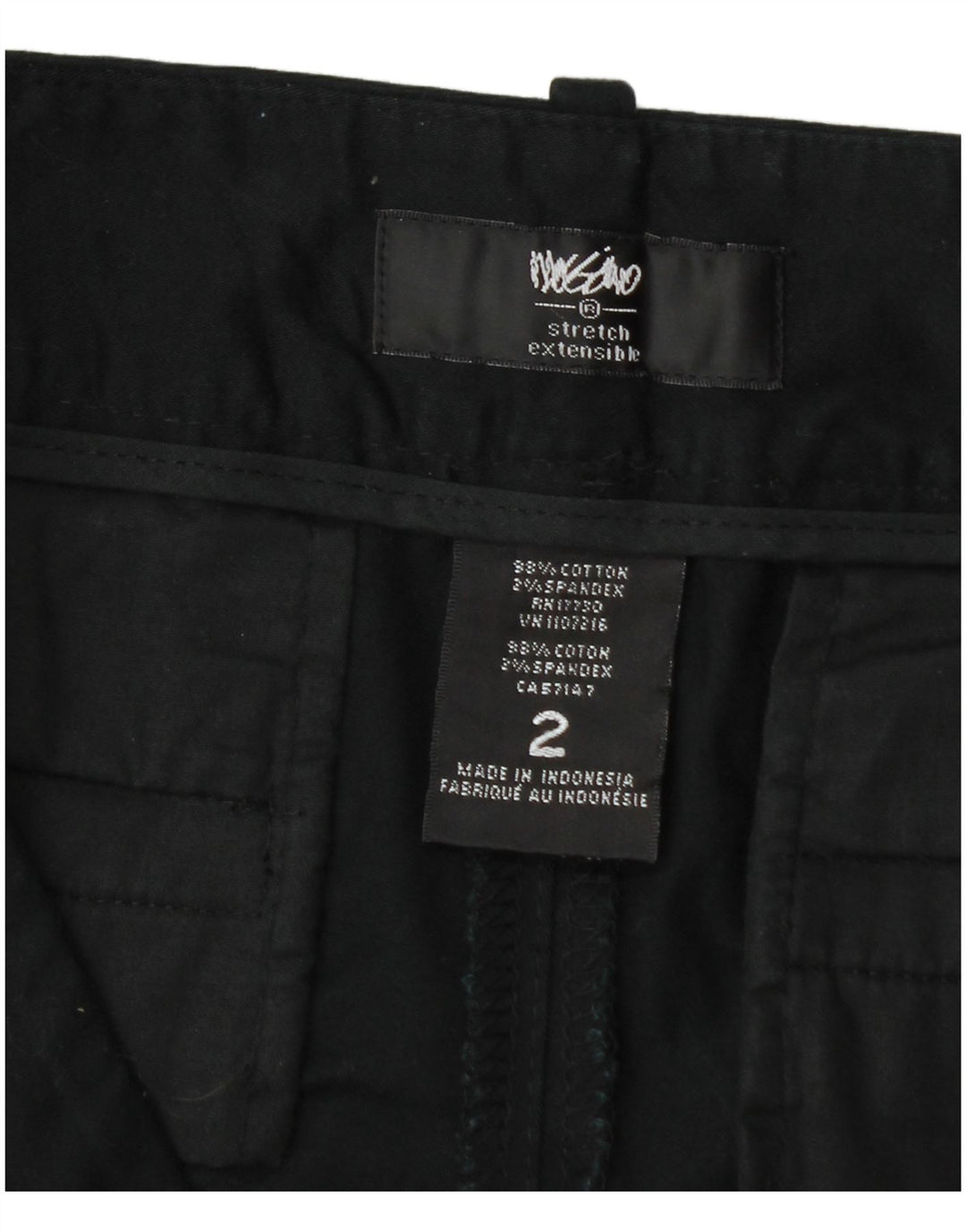 Pantaloni scurti chino pentru femei Mossimo US 2 XS W32 bumbac negru