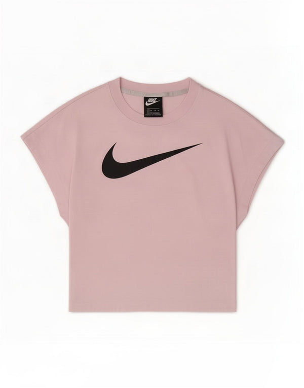 Tricou crop grafic Nike pentru femei Top UK 4 XS roz