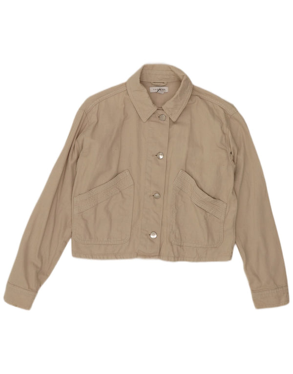 Jachetă bomber supradimensionată pentru femei Topshop, 6 XS, bej, bumbac