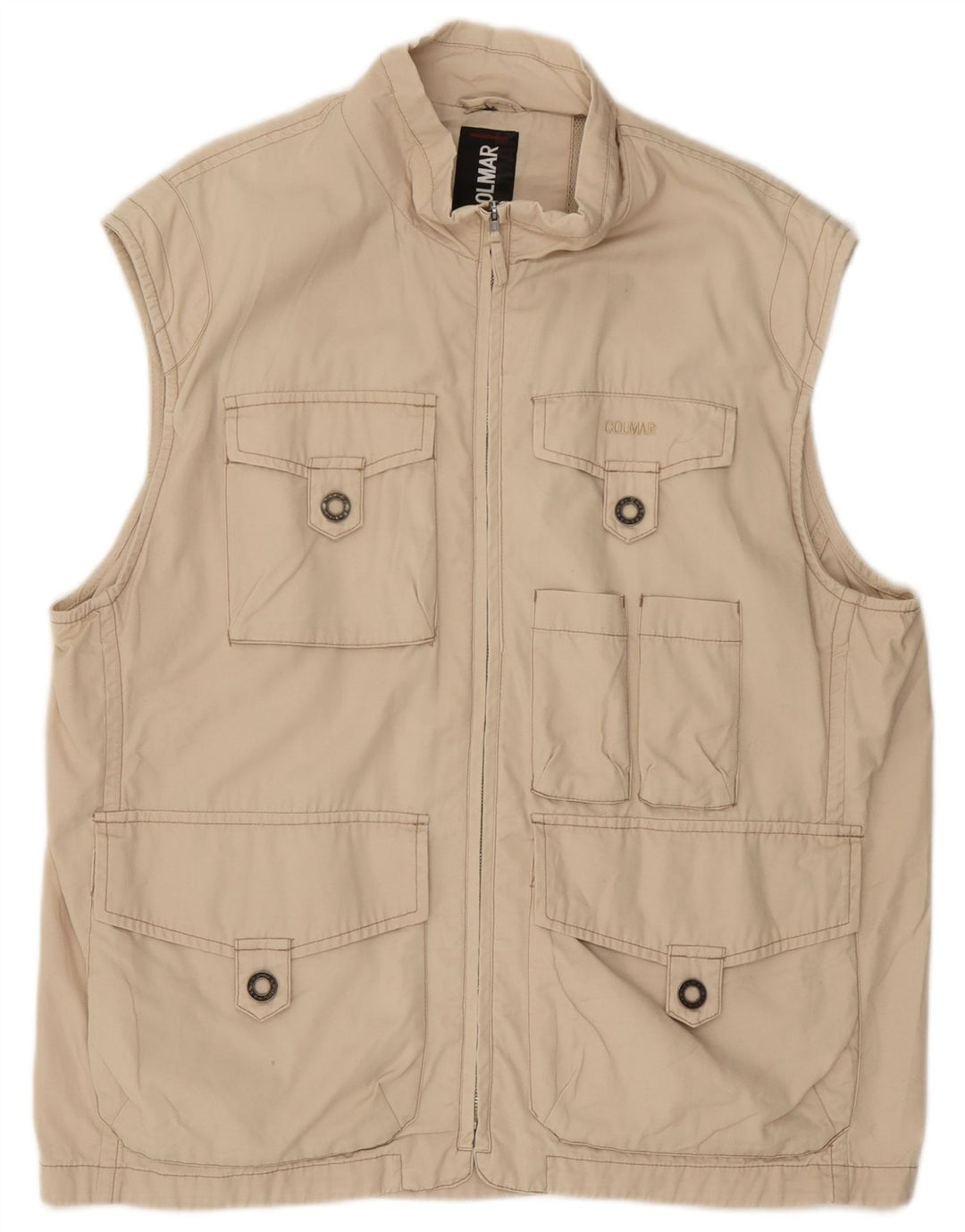 Gilet pentru bărbați Colmar Utility UK 42 XL, bumbac, bej