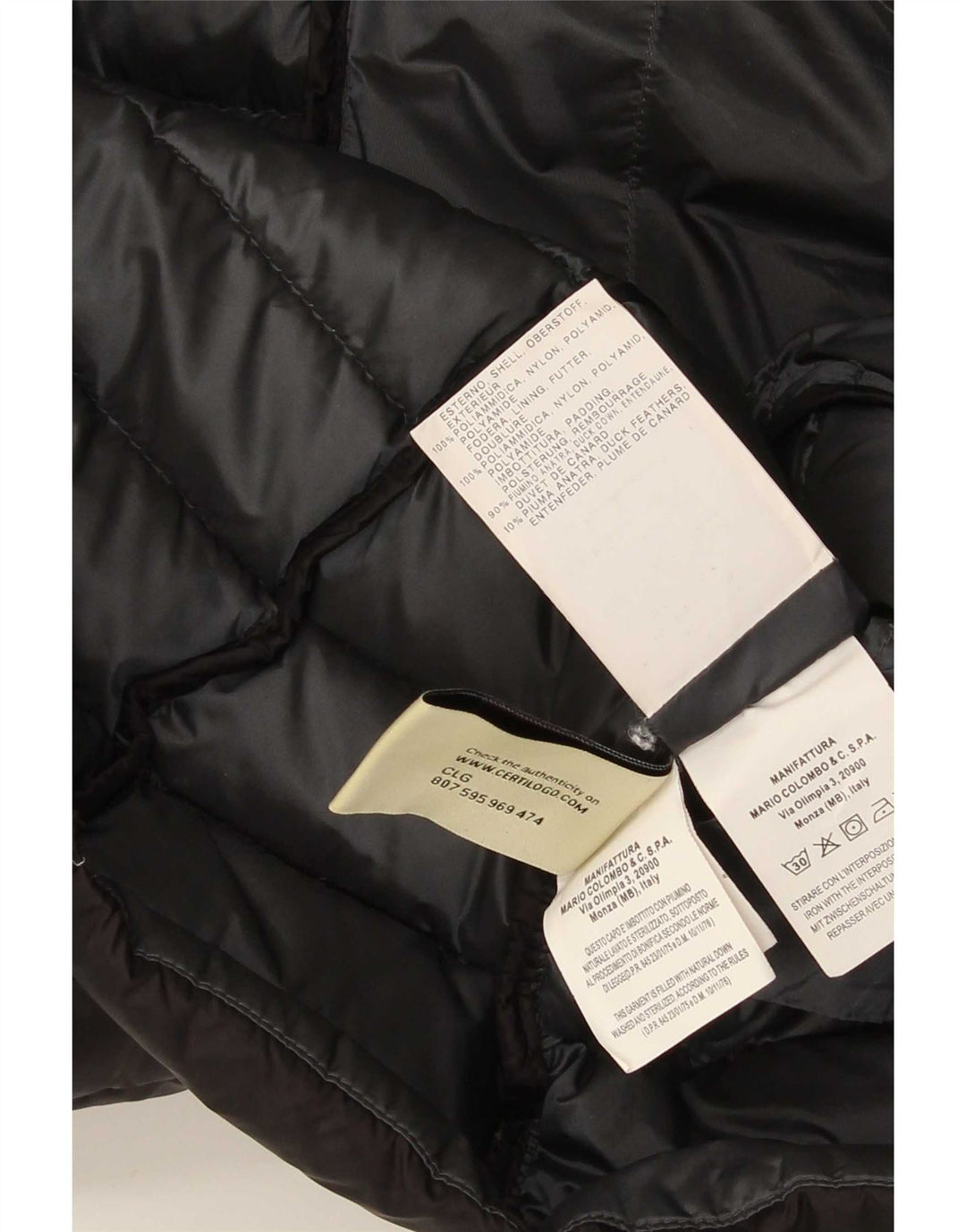Jachetă căptușită cu glugă Colmar pentru femei IT 40 XS Nylon negru
