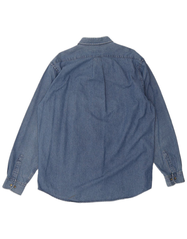 Cămașă din blugi pentru bărbați 1st American Mărimea 41/42 XL Bumbac albastru