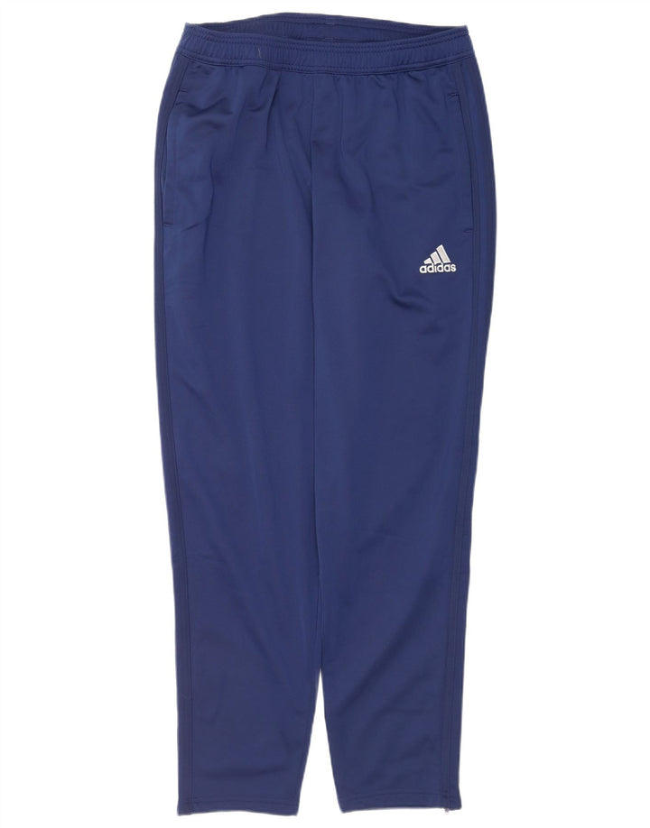 Pantaloni de trening Adidas pentru bărbați, poliester mediu albastru bleumarin
